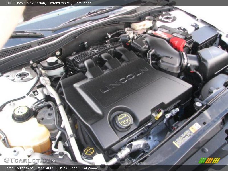 Oxford White / Light Stone 2007 Lincoln MKZ Sedan