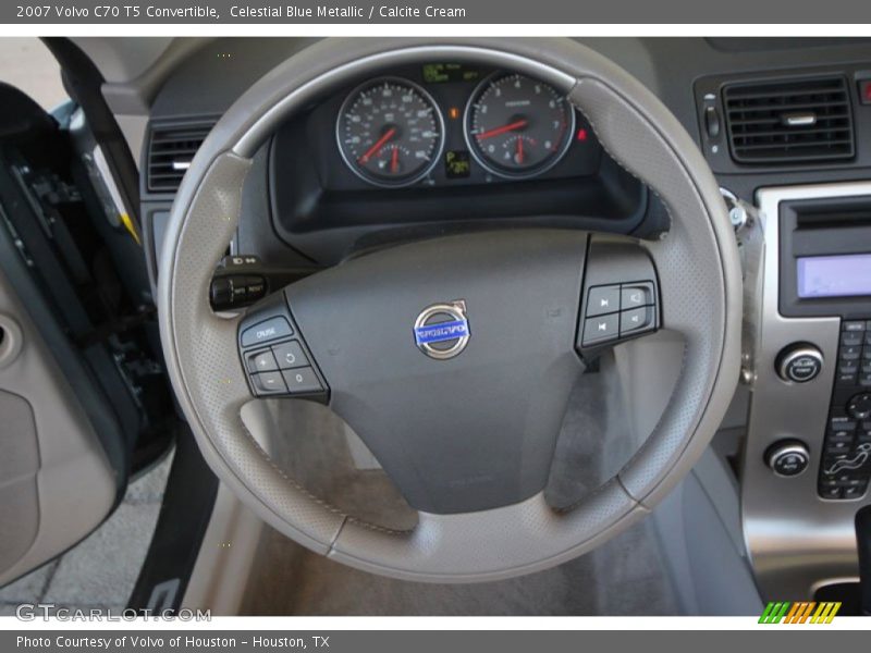Celestial Blue Metallic / Calcite Cream 2007 Volvo C70 T5 Convertible