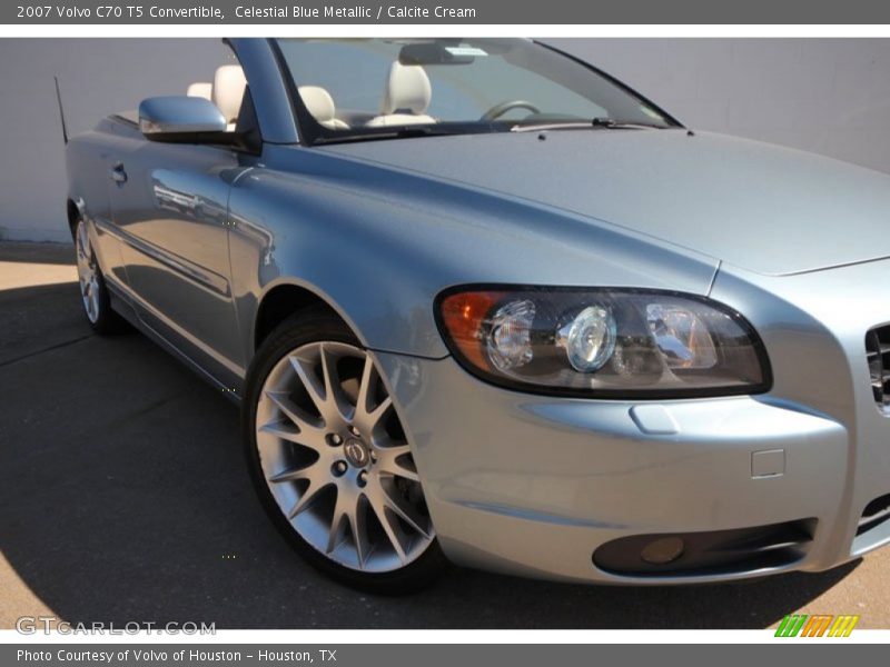 Celestial Blue Metallic / Calcite Cream 2007 Volvo C70 T5 Convertible