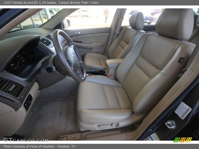 Carbon Bronze Pearl / Ivory 2007 Honda Accord EX-L V6 Sedan