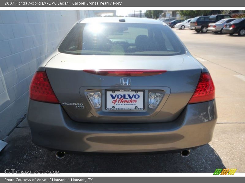 Carbon Bronze Pearl / Ivory 2007 Honda Accord EX-L V6 Sedan