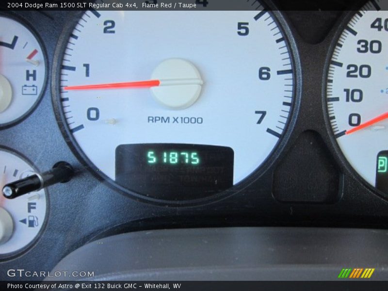 Flame Red / Taupe 2004 Dodge Ram 1500 SLT Regular Cab 4x4