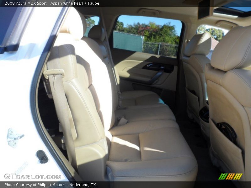 Aspen White Pearl / Taupe 2008 Acura MDX Sport