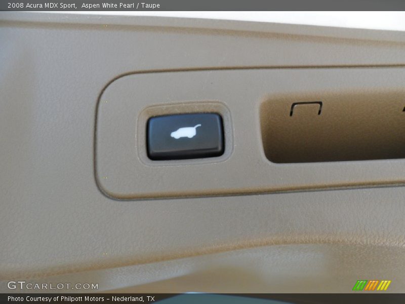 Aspen White Pearl / Taupe 2008 Acura MDX Sport