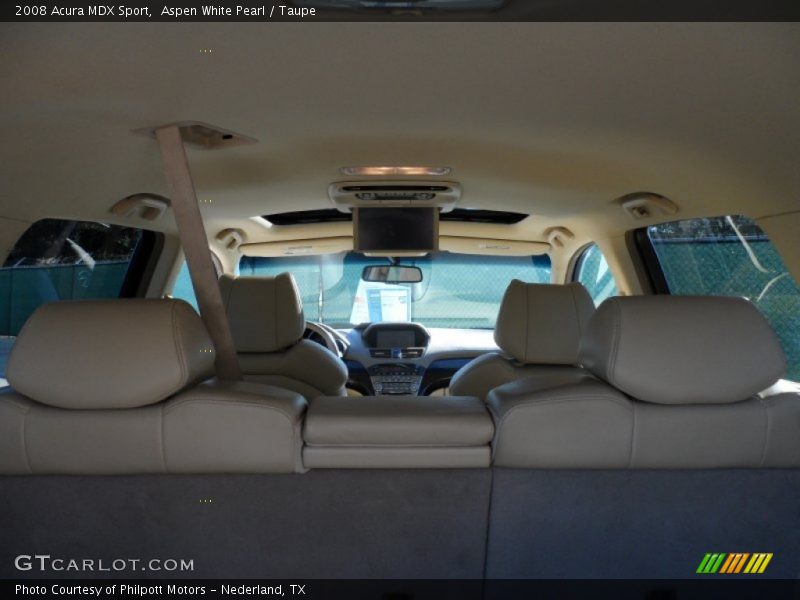 Aspen White Pearl / Taupe 2008 Acura MDX Sport