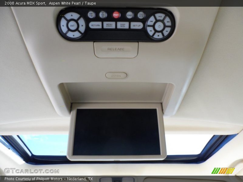 Aspen White Pearl / Taupe 2008 Acura MDX Sport