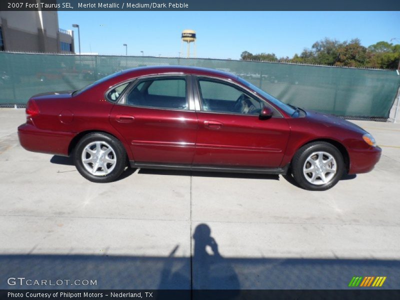 Merlot Metallic / Medium/Dark Pebble 2007 Ford Taurus SEL