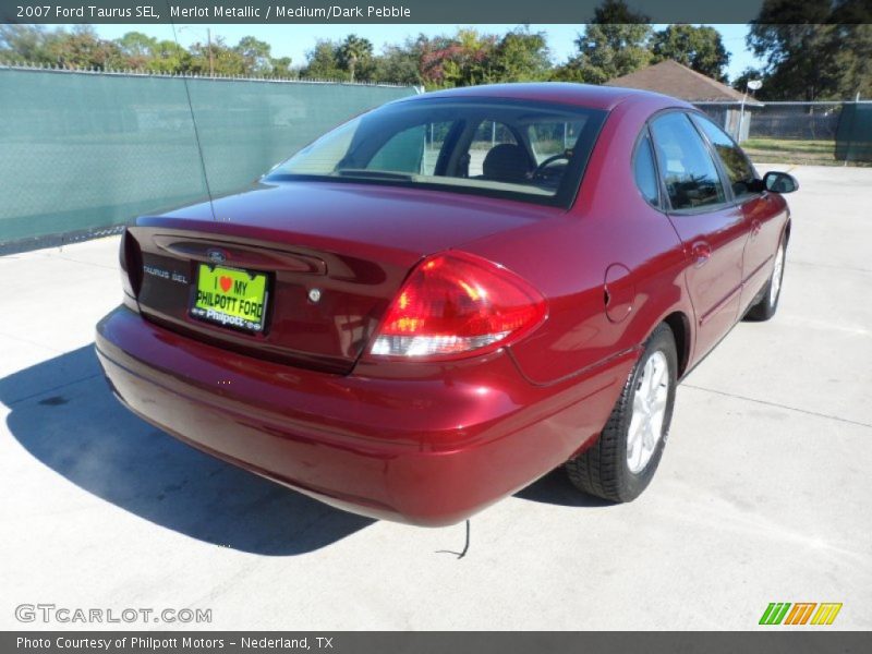 Merlot Metallic / Medium/Dark Pebble 2007 Ford Taurus SEL