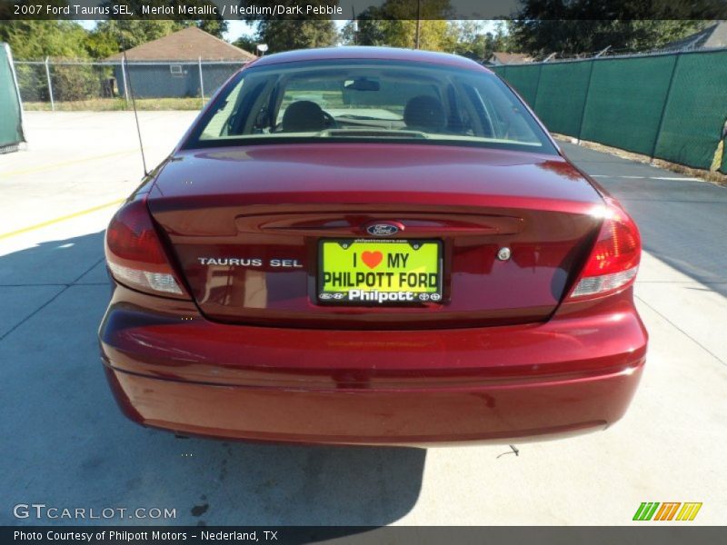 Merlot Metallic / Medium/Dark Pebble 2007 Ford Taurus SEL