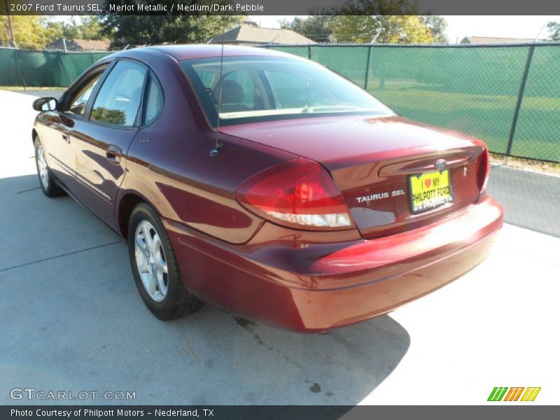 Merlot Metallic / Medium/Dark Pebble 2007 Ford Taurus SEL