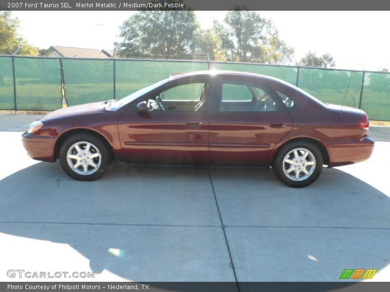 Merlot Metallic / Medium/Dark Pebble 2007 Ford Taurus SEL