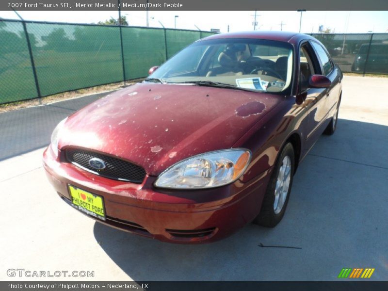 Merlot Metallic / Medium/Dark Pebble 2007 Ford Taurus SEL