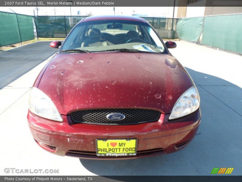 Merlot Metallic / Medium/Dark Pebble 2007 Ford Taurus SEL