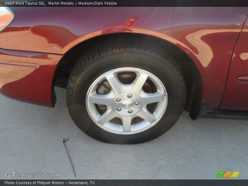 Merlot Metallic / Medium/Dark Pebble 2007 Ford Taurus SEL