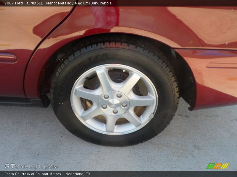 Merlot Metallic / Medium/Dark Pebble 2007 Ford Taurus SEL