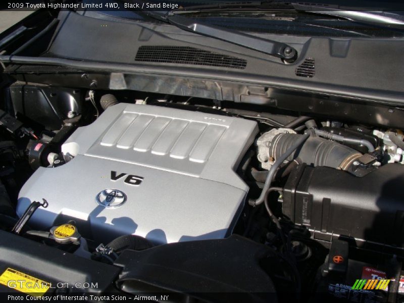Black / Sand Beige 2009 Toyota Highlander Limited 4WD