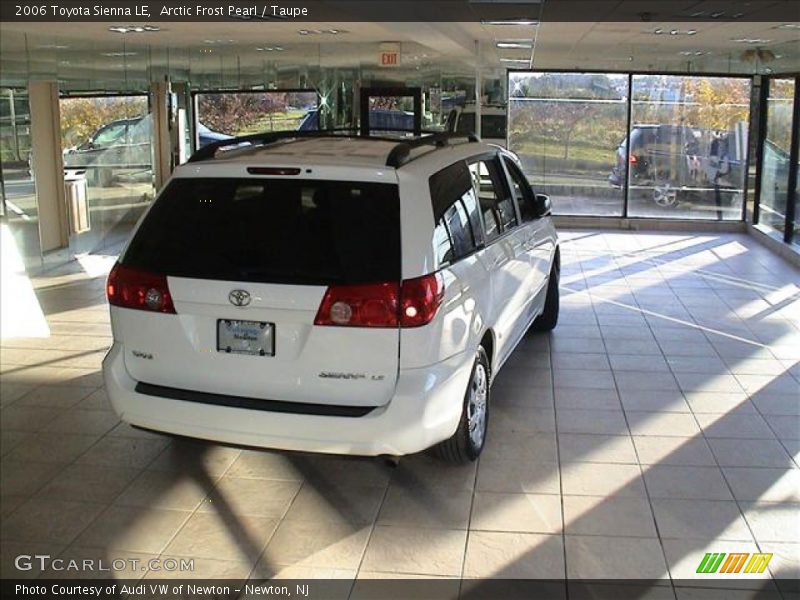 Arctic Frost Pearl / Taupe 2006 Toyota Sienna LE