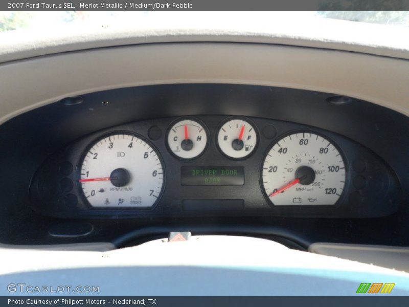 Merlot Metallic / Medium/Dark Pebble 2007 Ford Taurus SEL