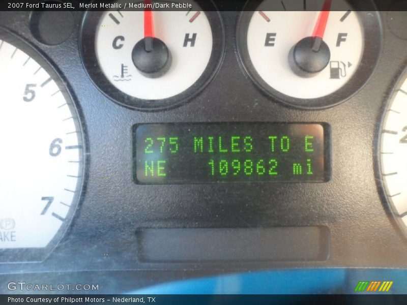 Merlot Metallic / Medium/Dark Pebble 2007 Ford Taurus SEL