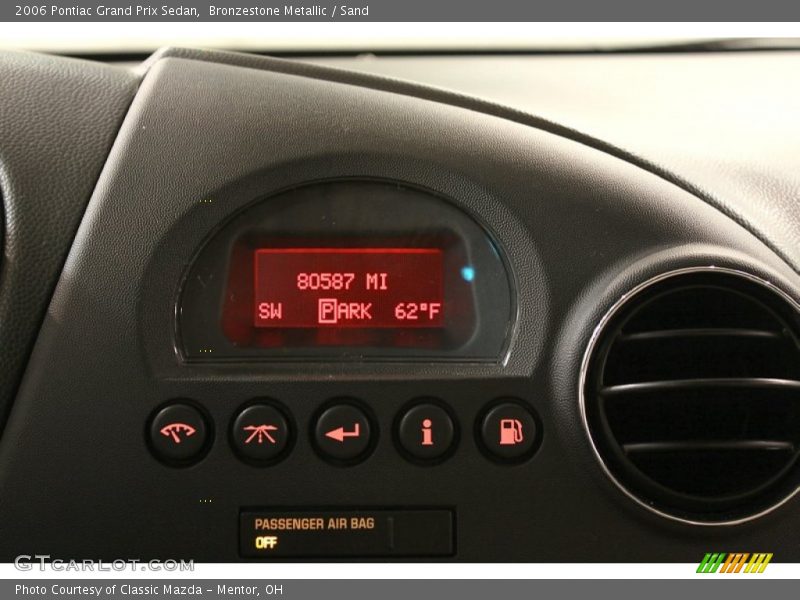Bronzestone Metallic / Sand 2006 Pontiac Grand Prix Sedan