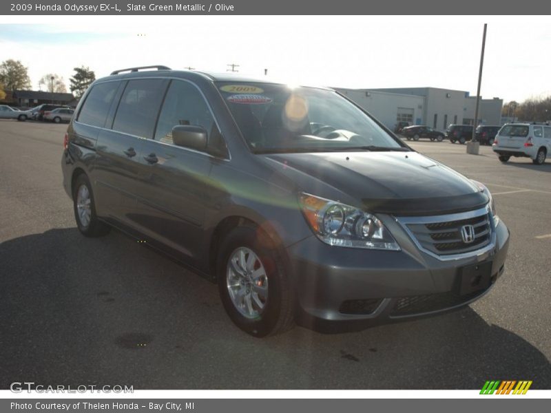 Slate Green Metallic / Olive 2009 Honda Odyssey EX-L