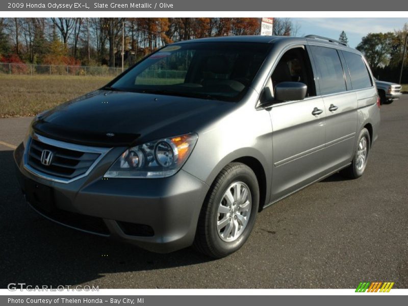 Slate Green Metallic / Olive 2009 Honda Odyssey EX-L