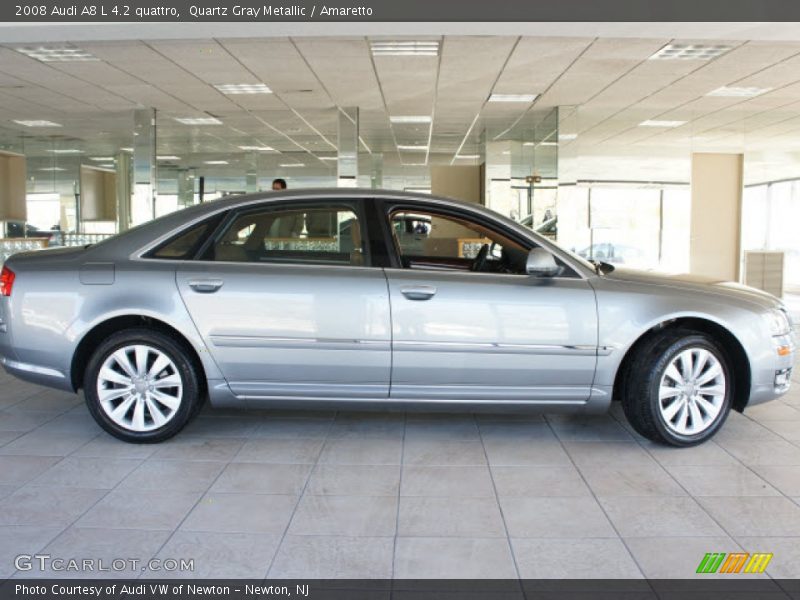 Quartz Gray Metallic / Amaretto 2008 Audi A8 L 4.2 quattro
