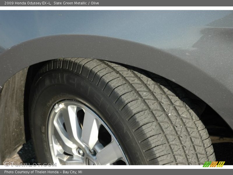 Slate Green Metallic / Olive 2009 Honda Odyssey EX-L
