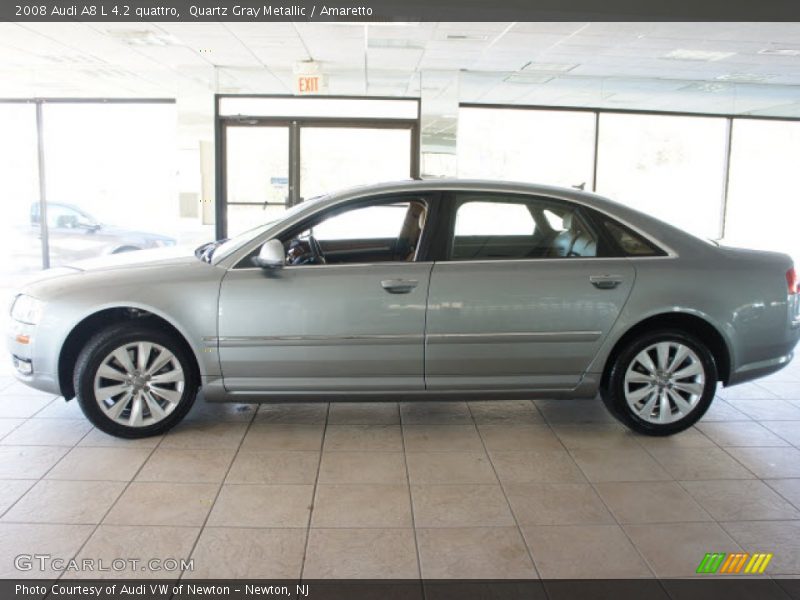 Quartz Gray Metallic / Amaretto 2008 Audi A8 L 4.2 quattro
