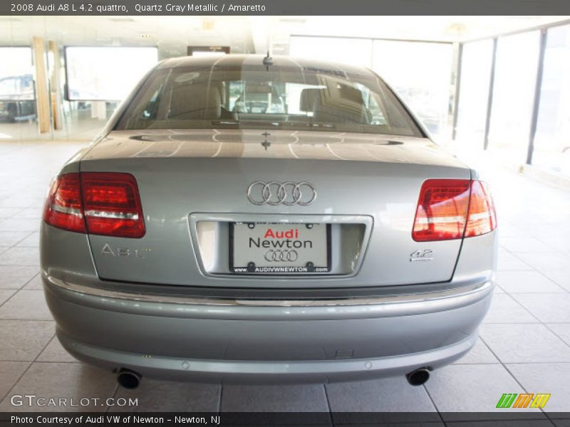 Quartz Gray Metallic / Amaretto 2008 Audi A8 L 4.2 quattro