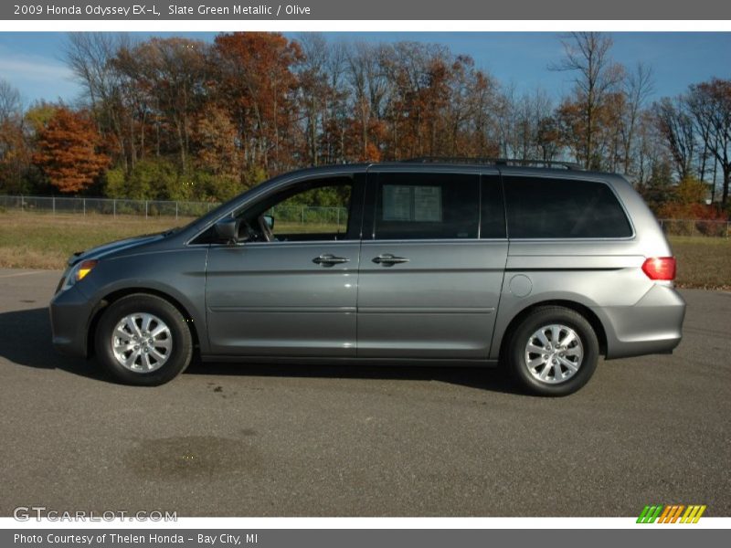 Slate Green Metallic / Olive 2009 Honda Odyssey EX-L
