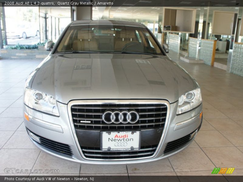 Quartz Gray Metallic / Amaretto 2008 Audi A8 L 4.2 quattro
