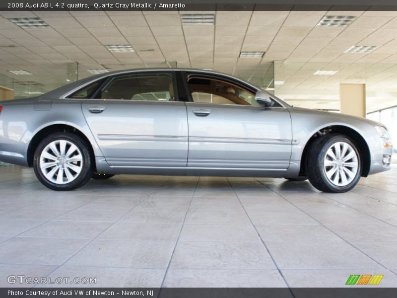 Quartz Gray Metallic / Amaretto 2008 Audi A8 L 4.2 quattro