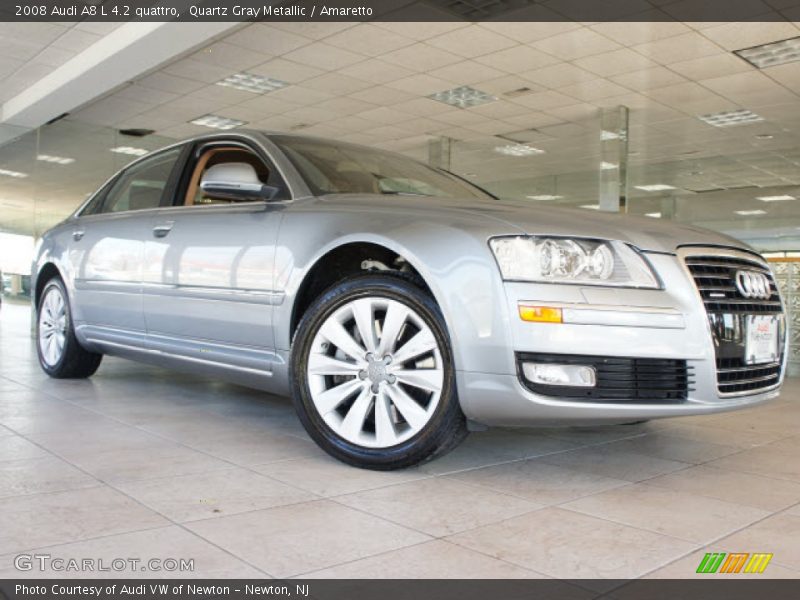 Quartz Gray Metallic / Amaretto 2008 Audi A8 L 4.2 quattro