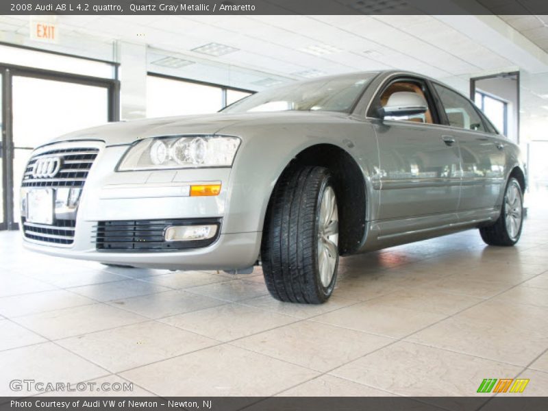 Quartz Gray Metallic / Amaretto 2008 Audi A8 L 4.2 quattro