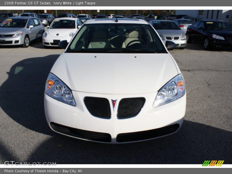 Ivory White / Light Taupe 2008 Pontiac G6 GT Sedan