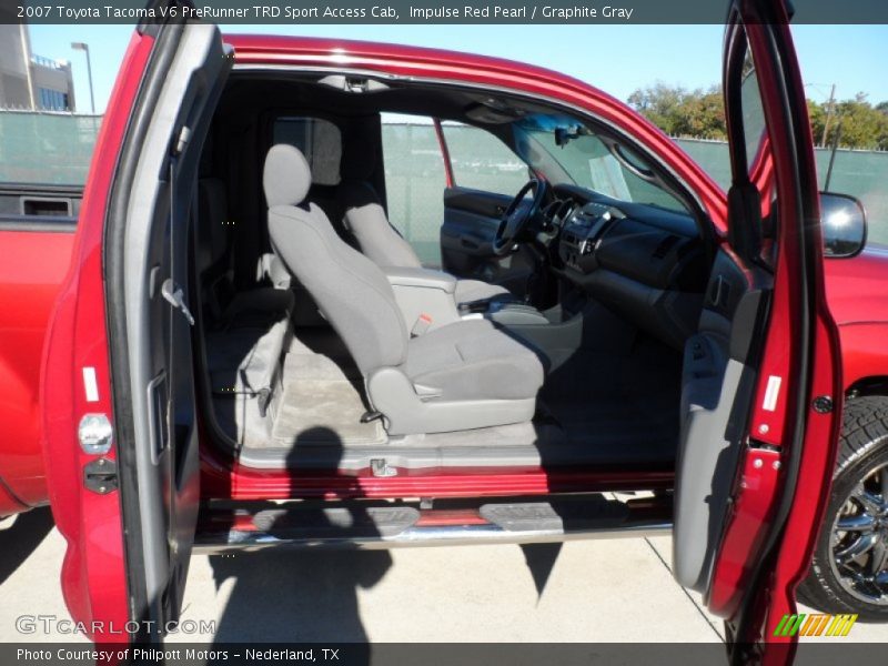 Impulse Red Pearl / Graphite Gray 2007 Toyota Tacoma V6 PreRunner TRD Sport Access Cab