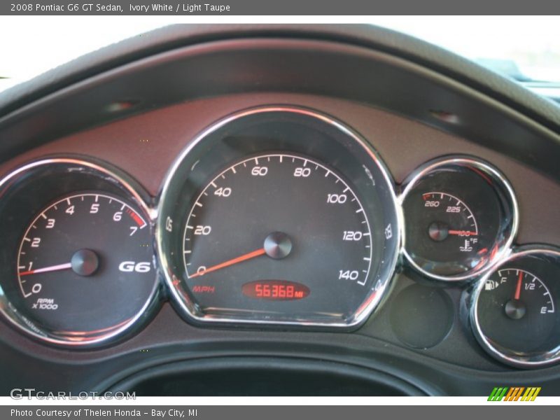 Ivory White / Light Taupe 2008 Pontiac G6 GT Sedan