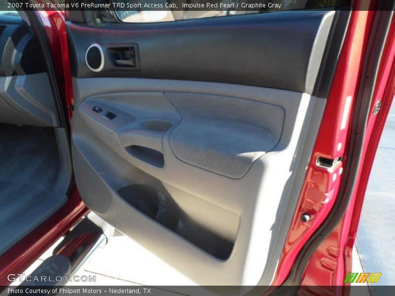 Impulse Red Pearl / Graphite Gray 2007 Toyota Tacoma V6 PreRunner TRD Sport Access Cab