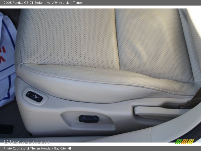Ivory White / Light Taupe 2008 Pontiac G6 GT Sedan