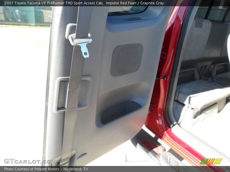 Impulse Red Pearl / Graphite Gray 2007 Toyota Tacoma V6 PreRunner TRD Sport Access Cab