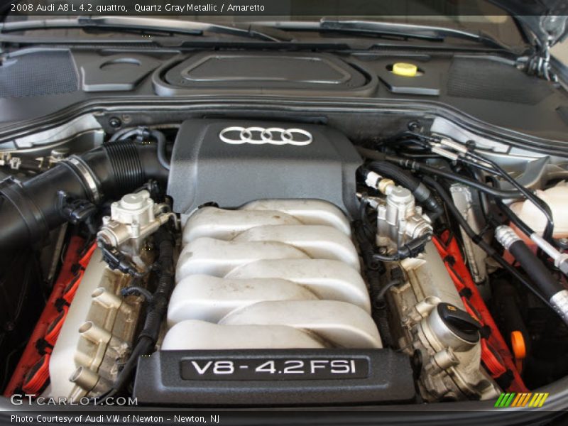 Quartz Gray Metallic / Amaretto 2008 Audi A8 L 4.2 quattro