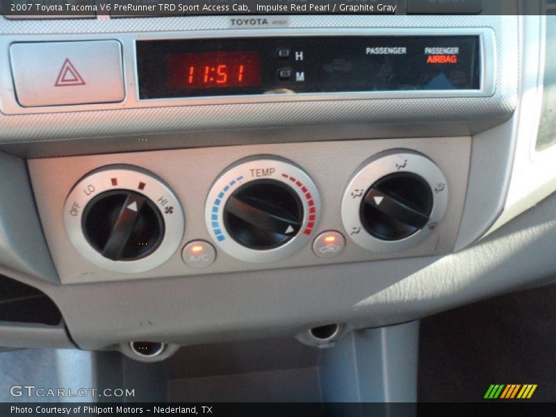 Impulse Red Pearl / Graphite Gray 2007 Toyota Tacoma V6 PreRunner TRD Sport Access Cab