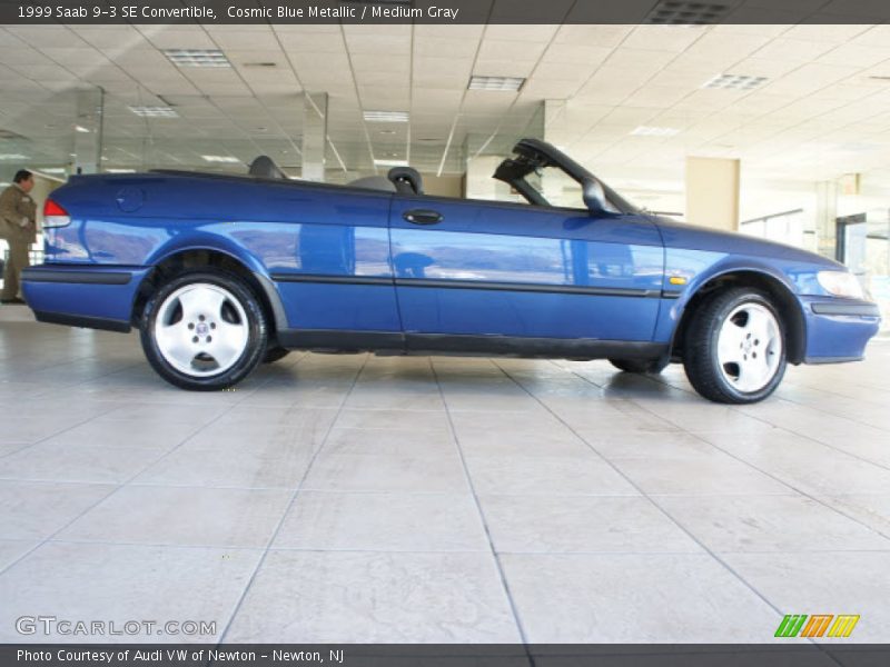 Cosmic Blue Metallic / Medium Gray 1999 Saab 9-3 SE Convertible