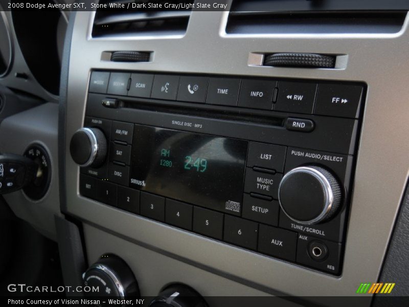 Stone White / Dark Slate Gray/Light Slate Gray 2008 Dodge Avenger SXT