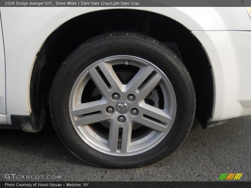 Stone White / Dark Slate Gray/Light Slate Gray 2008 Dodge Avenger SXT