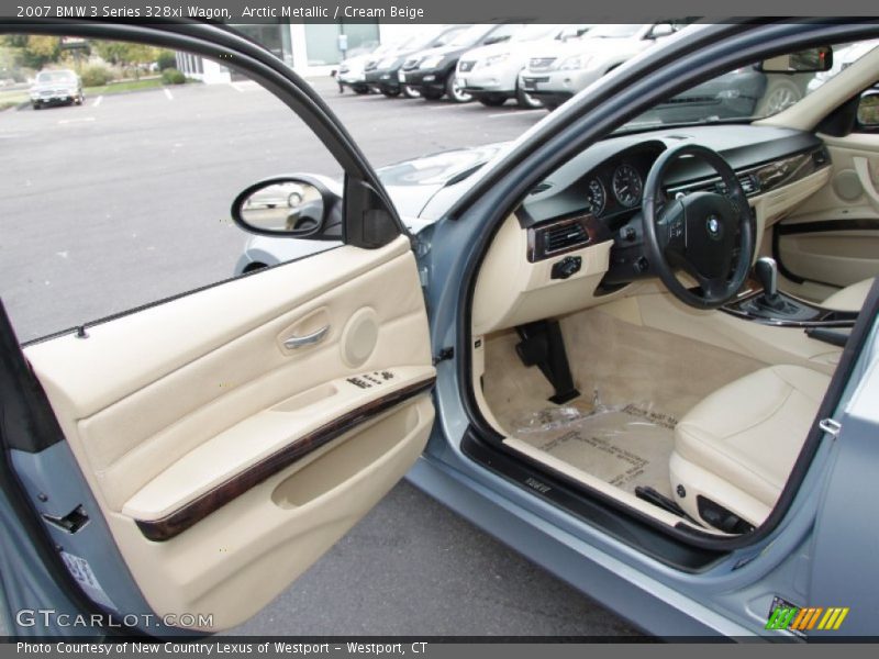 Arctic Metallic / Cream Beige 2007 BMW 3 Series 328xi Wagon