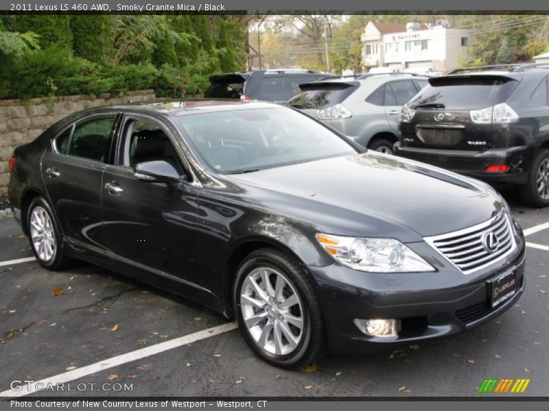 Smoky Granite Mica / Black 2011 Lexus LS 460 AWD