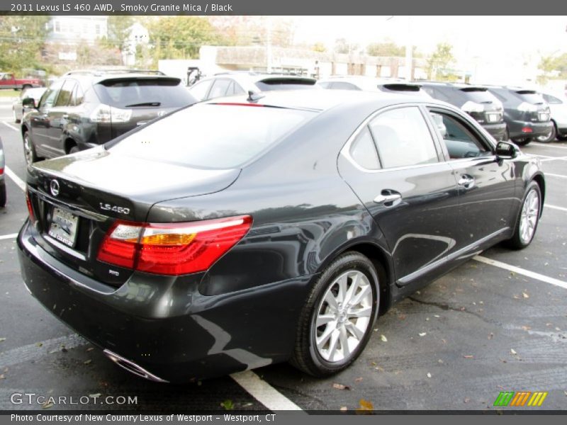 Smoky Granite Mica / Black 2011 Lexus LS 460 AWD