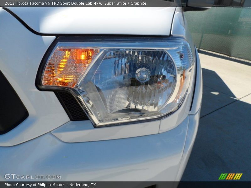 Super White / Graphite 2012 Toyota Tacoma V6 TRD Sport Double Cab 4x4